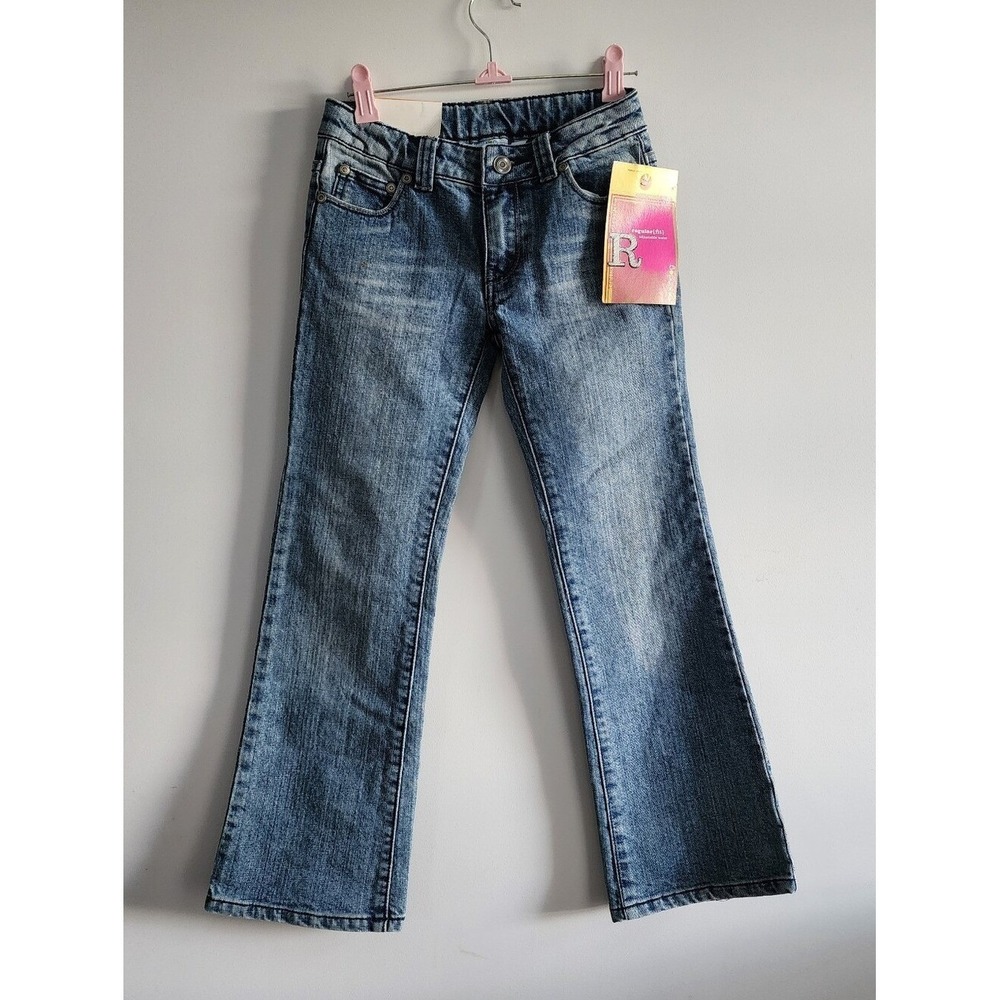 Greendog Regular Fit Jeans Kids Size 7 Blue Adjustable Waist School Casual